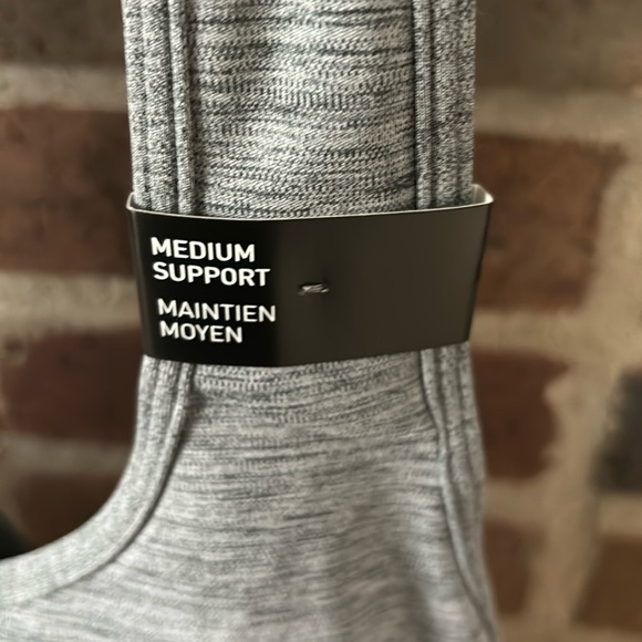 Women’s Plus Size Adidas Medium Support Sport Bra, Gray, 3X - Picture 3 of 7